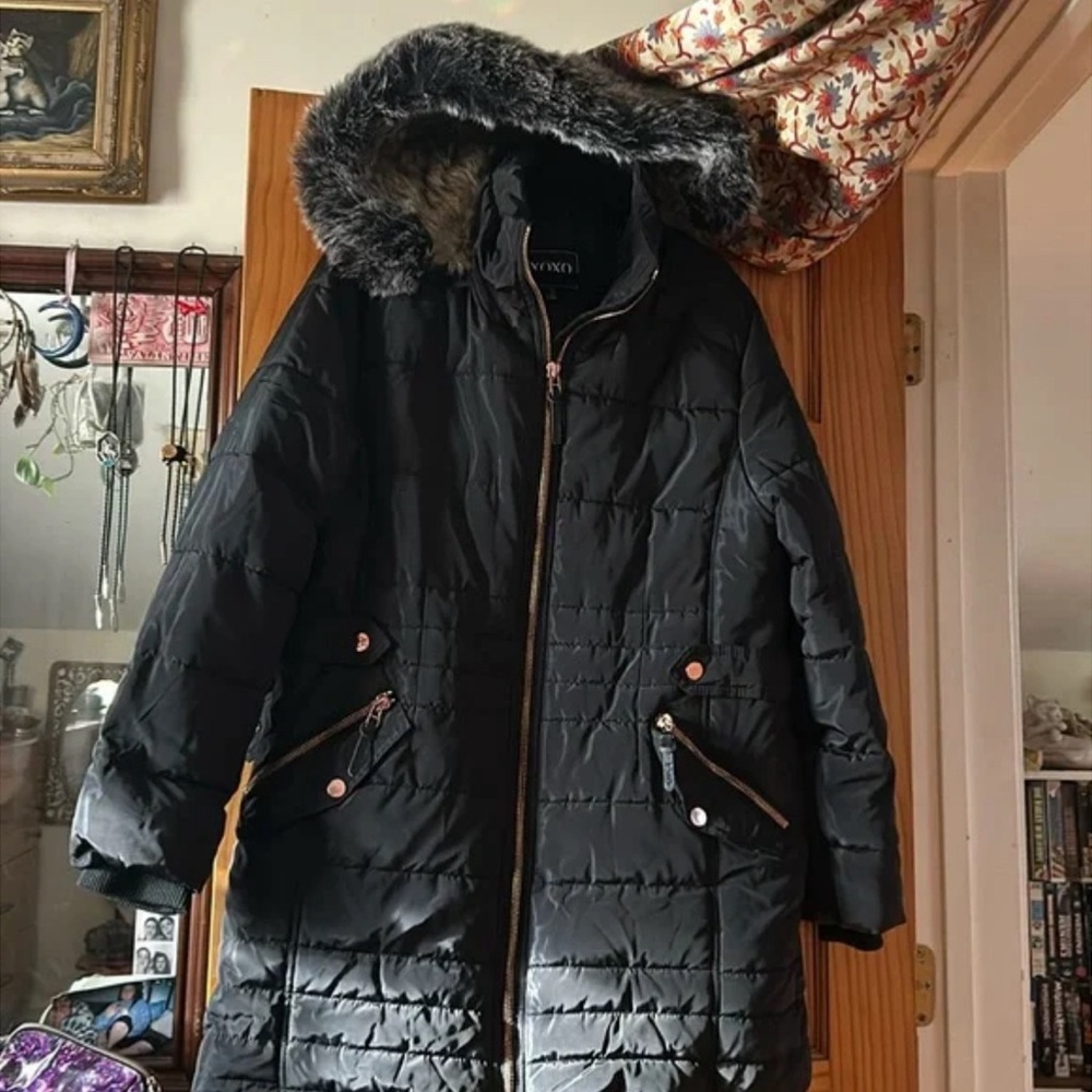 Xoxo Black Winter Coat